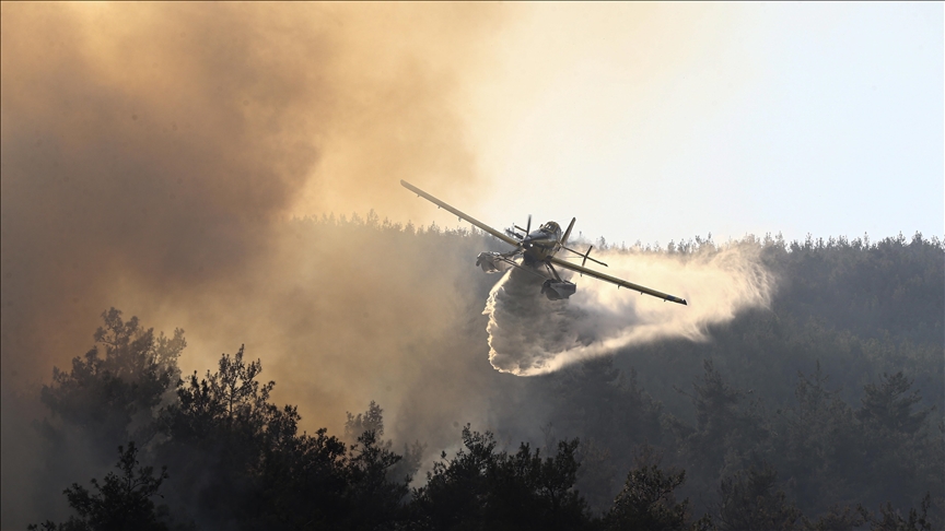 Bursa ve Kahramanmaraş'taki orman yangınlarına müdahale devam ediyor