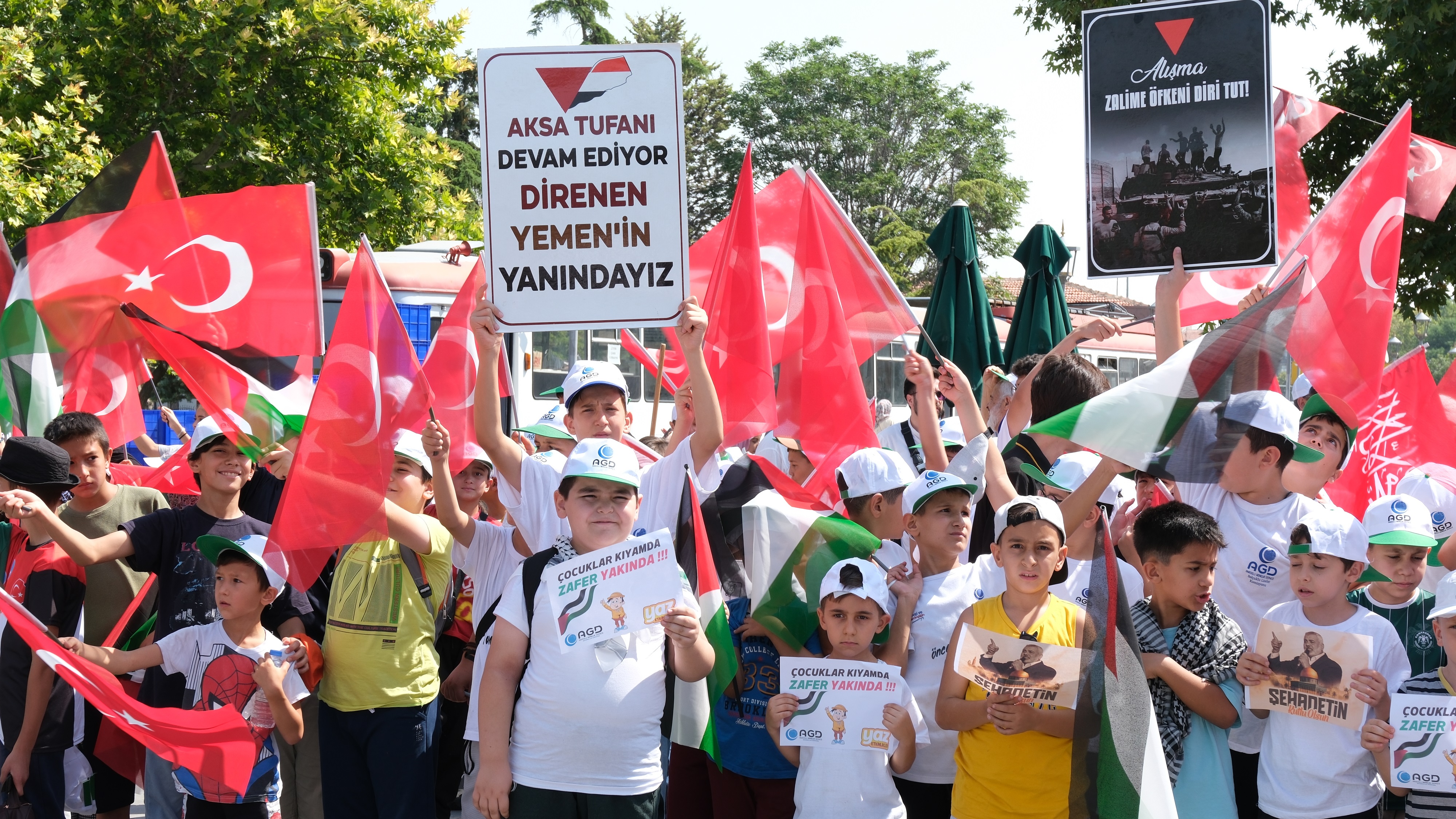 Konya'da Filistin'e Çocuklar Sahip Çıktı