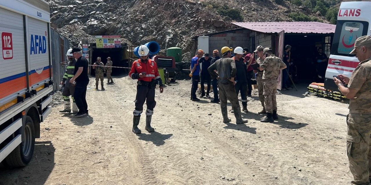 Elazığ’da maden ocağında göçük