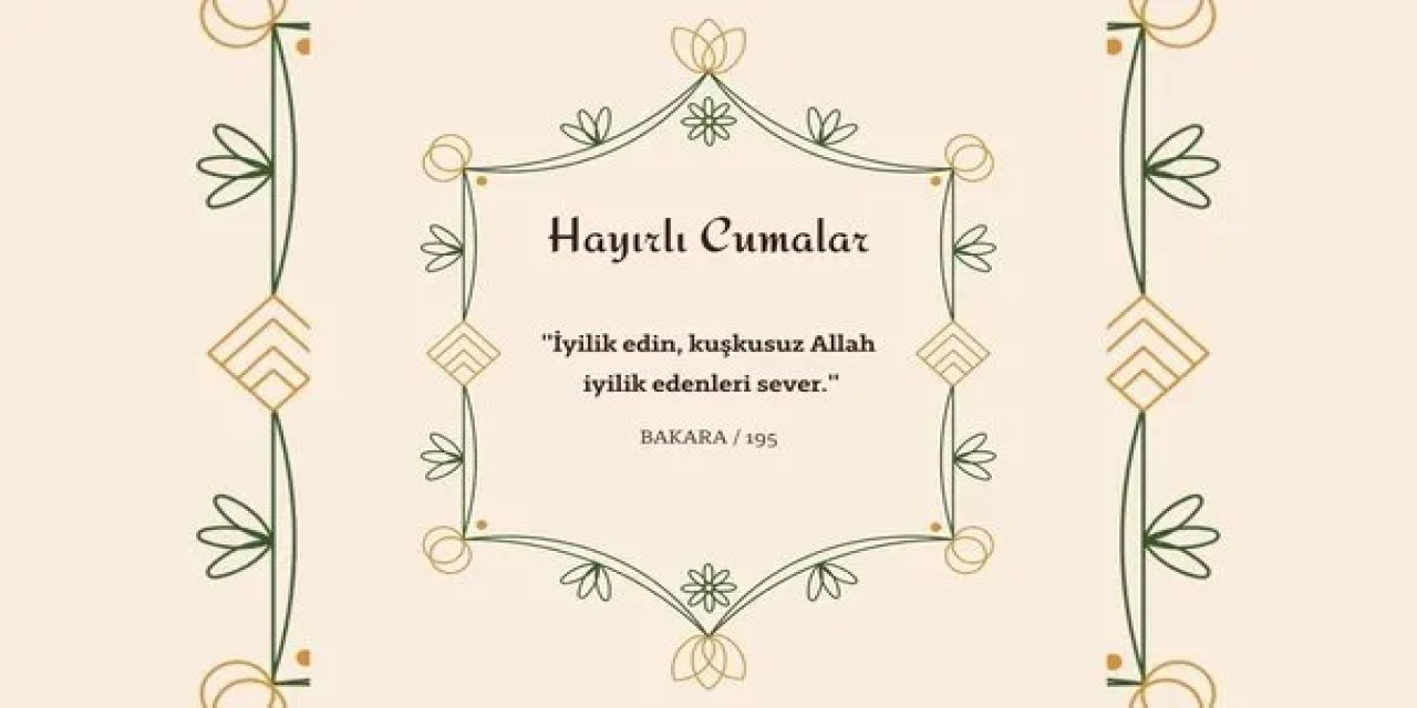 Resimli ve sözlü güzel cuma mesajları