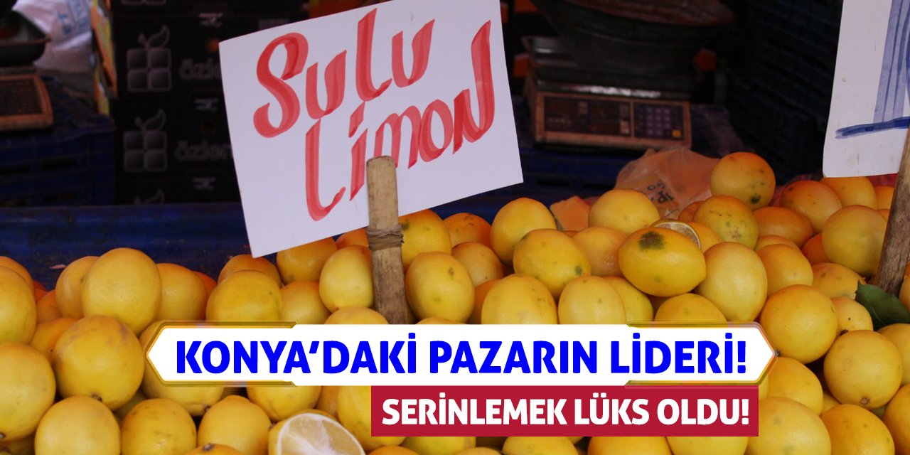 Konya’daki Pazarın Lideri! Serinlemek Lüks Oldu!