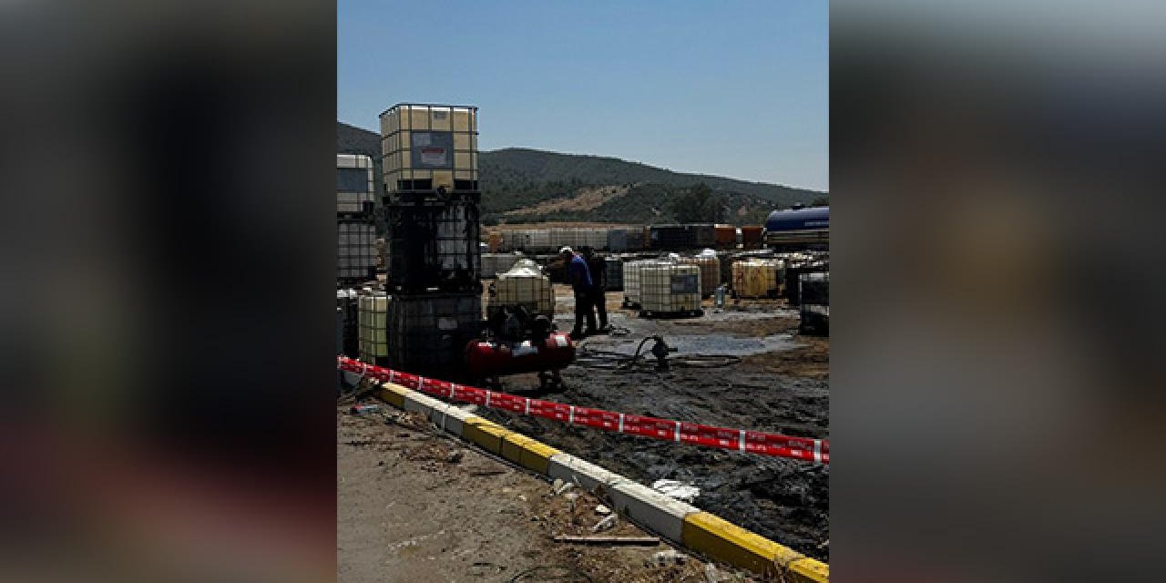 Asit tankı patladı, 16 araç hasar gördü