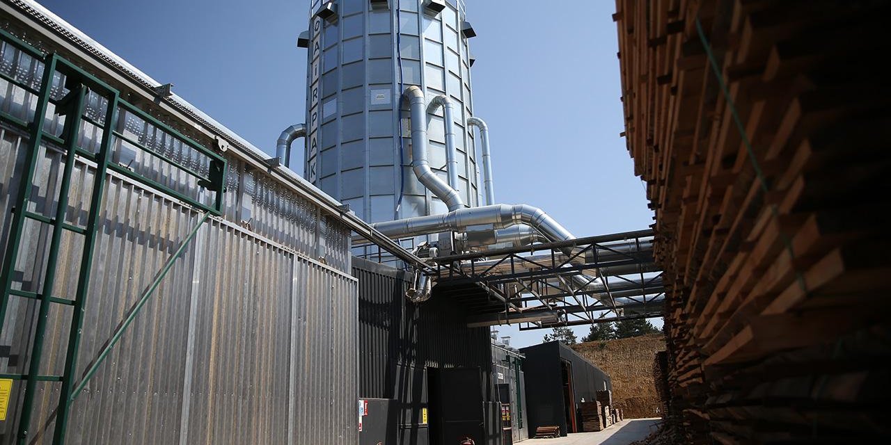 Fabrikanın talaşı enerji olarak geri dönüyor