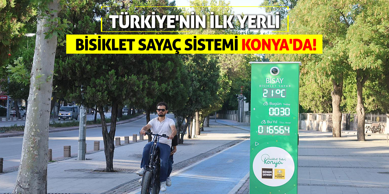 Türkiye'nin İlk Yerli Bisiklet Sayaç Sistemi Konya'da!