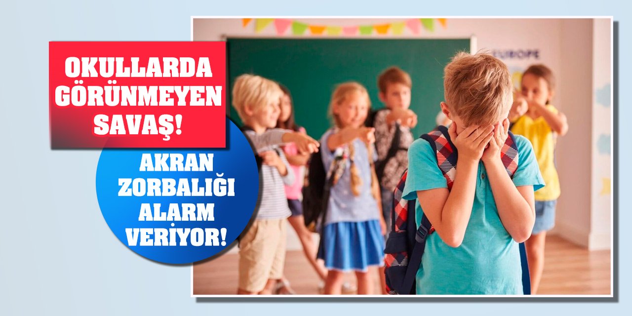 Okullarda görünmeyen savaş! Akran zorbalığı alarm veriyor!