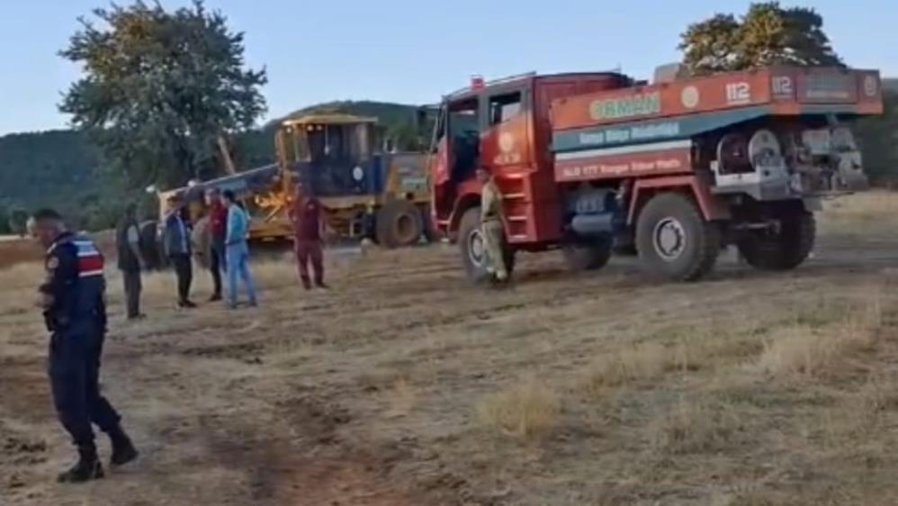 Konya'da yaylada çıkan yangın ormana sıçramadan söndürüldü