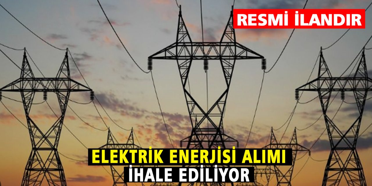 Elektrik Enerjisi alımı ihale ediliyor