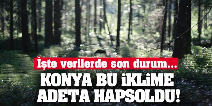 Konya Bu İklime Adeta Hapsoldu! İşte Verilerde Son Durum...