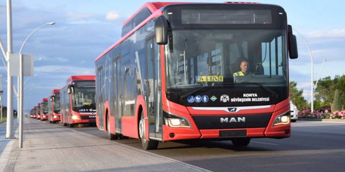 Konya'da şehir içi otobüs tarifeleri değişti! İşte yeni saatler!