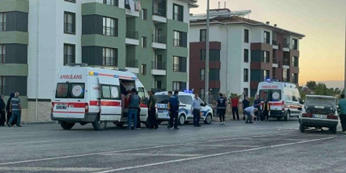 Konya'da otomobiller birbirine girdi!