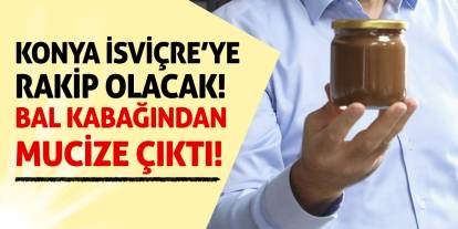 Konya İsviçre’ye Rakip Olacak! Bal Kabağından Mucize Çıktı!