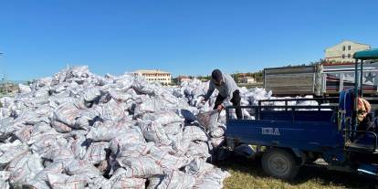 Konya'da bin 500 aileye kömür dağıtıldı