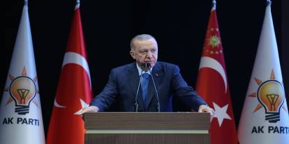 Cumhurbaşkanı Recep Tayyip Erdoğan konuşuyor