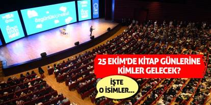 25 Ekim'de Kitap Günlerine Kimler Gelecek? İşte O İsimler...