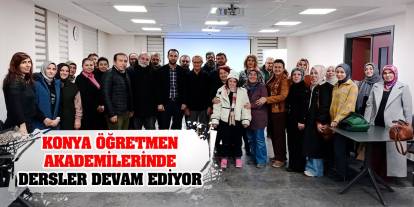 Konya öğretmen akademilerinde dersler devam ediyor