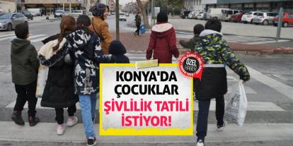 Konya'da Çocuklar Şivlilik Tatili İstiyor!