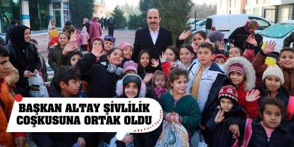 Başkan Altay çocukların Şivlilik coşkusuna ortak oldu