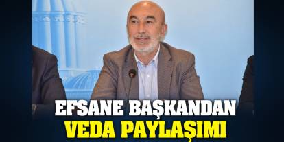 Efsane Başkandan Veda Paylaşımı!