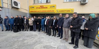 İki PTT çalışanının öldürülmesi, Konya'da protesto edildi!