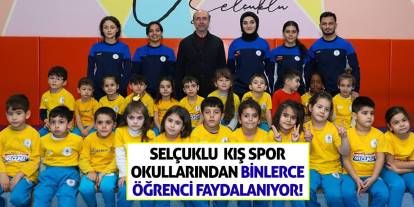 Selçuklu Kış Spor Okullarından Binlerce Öğrenci Faydalanıyor!