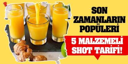 Son zamanların popüleri 5 malzemeli shot tarifi!