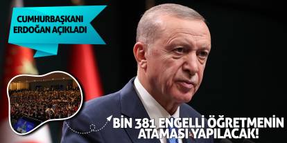 Cumhurbaşkanı Erdoğan öğretmenlere müjdeyi verdi!