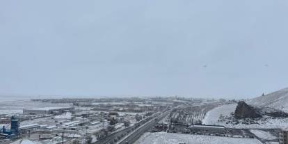 Konya'da yağan kar çiftçilerin yüzünü güldürdü