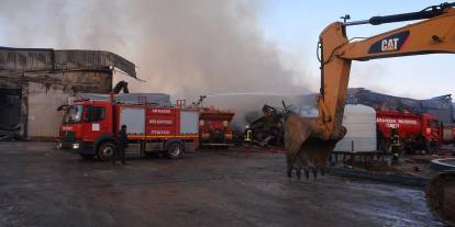 Afyonkarahisar'da fabrika yangını