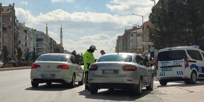 Konya'da dron destekli trafik denetimleri