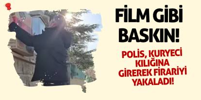 Film Gibi Baskın! Polis, Kuryeci Kılığına Girerek Firariyi Yakaladı!