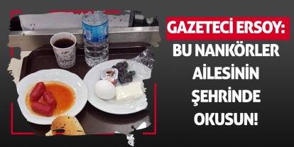 Gazeteci Ersoy: Bu nankörler ailesinin şehrinde okusun!