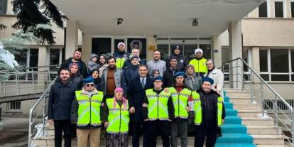 Bozkır'da Down sendromlu çocuklara trafik eğitimi verildi