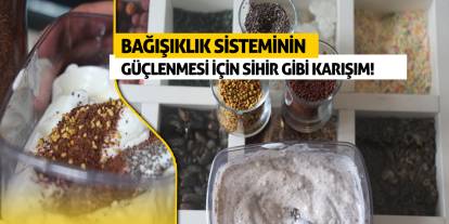 Bağışıklık sisteminin güçlenmesi için sihir gibi karışım!