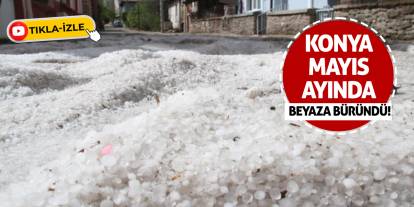 Konya Mayıs ayında beyaza büründü!