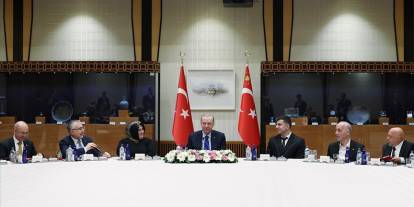 Cumhurbaşkanı Erdoğan işçi ve işveren temsilcilerini kabul etti