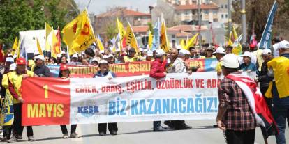 Konya'da 1 Mayıs sendikaların katılımıyla kutlandı