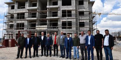 Toplu konut inşaatları ve OSB'de inceleme yapıldı