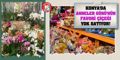 Konya'da Anneler Günü'nün favori çiçeği yok satıyor!