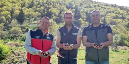 Bozkır'da sahada Kuzu Göbeği incelemesi
