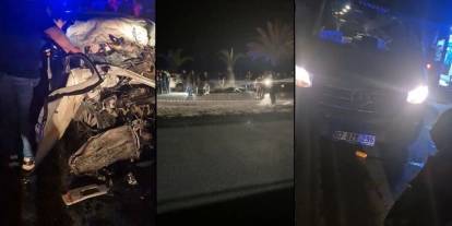 Alanya'da minibüs ile otomobil çarpıştı, 2 kişi öldü, 7 kişi yaralandı