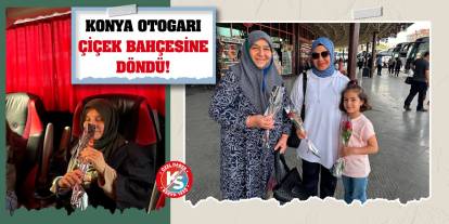 Konya Otogarı Çiçek Bahçesine Döndü!