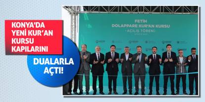 Konya'da Yeni Kur’an Kursu Kapılarını Dualarla Açtı