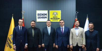 Konya Büyükşehir'de yeni sezon planlaması yapıldı! Ertetik ile yola devam