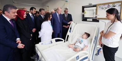 Erdoğan’dan Açılışını Yaptığı Hastaneye İlk Moral Ziyareti