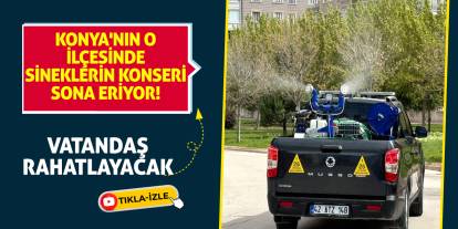 Konya'nın o ilçesinde sineklerin konseri sona eriyor! Vatandaş rahatlayacak