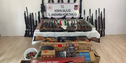 Konya'da jandarmadan silah kaçakçılarına darbe!