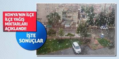Konya'nın İlçe İlçe Yağış Miktarları Açıklandı! İşte sonuçlar