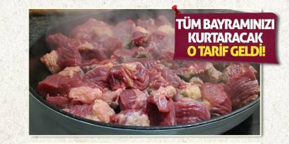 Tüm Bayramınızı Kurtaracak O Tarif Geldi!