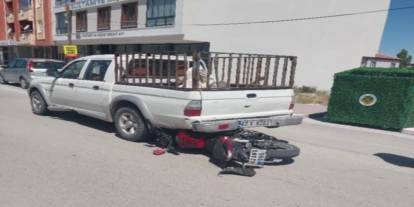 Konya’da motosiklet pikapa arkadan çarptı: 1 yaralı