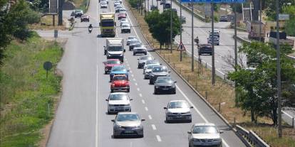 Tekirdağ-İstanbul yolunda bayram tatilinden dönüş yoğunluğu başladı